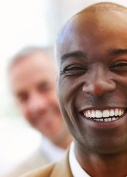 Man smiling